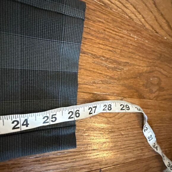 Rag & Bone Simone plaid charcoal stretch skinny pants size 8 - Picture 6 of 11